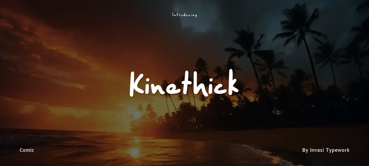Kinethick font preview