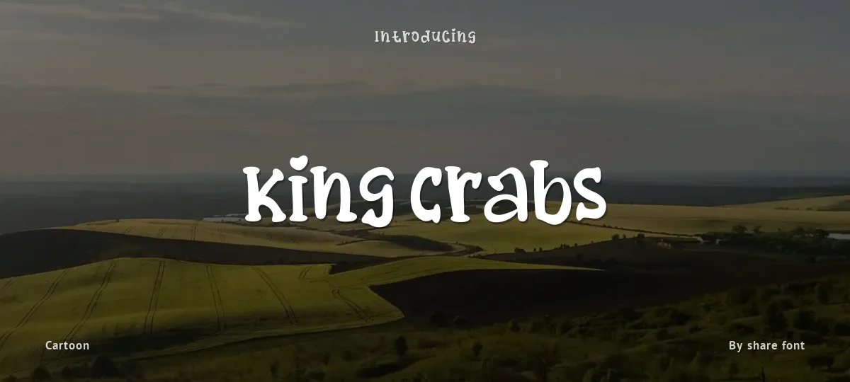 King Crabs font preview