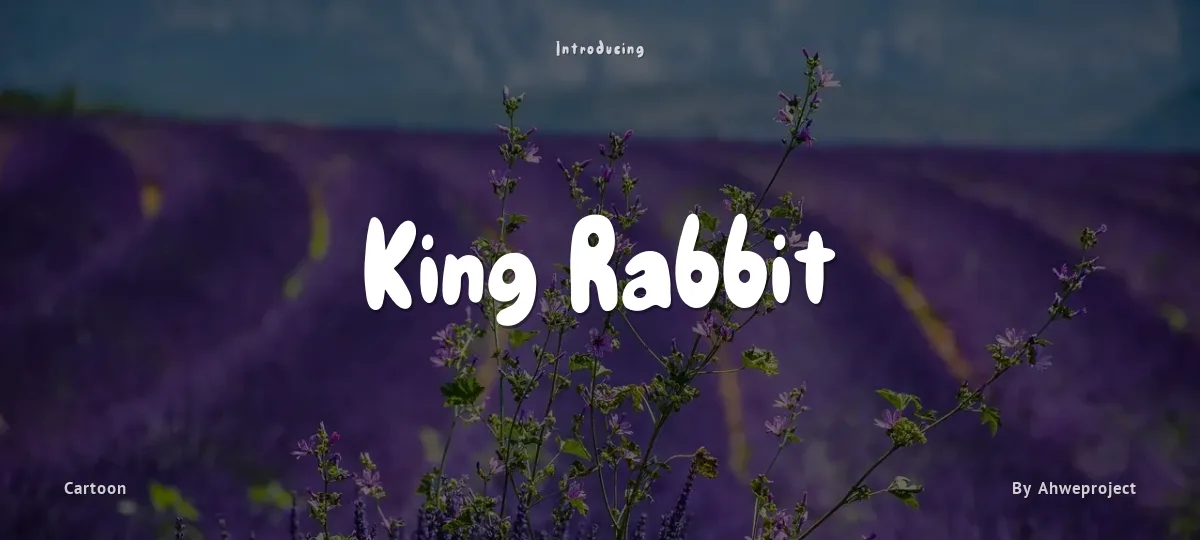 King Rabbit font preview