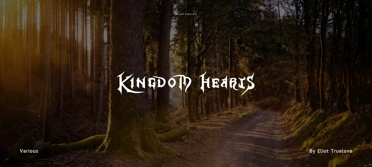 Kingdom Hearts font preview