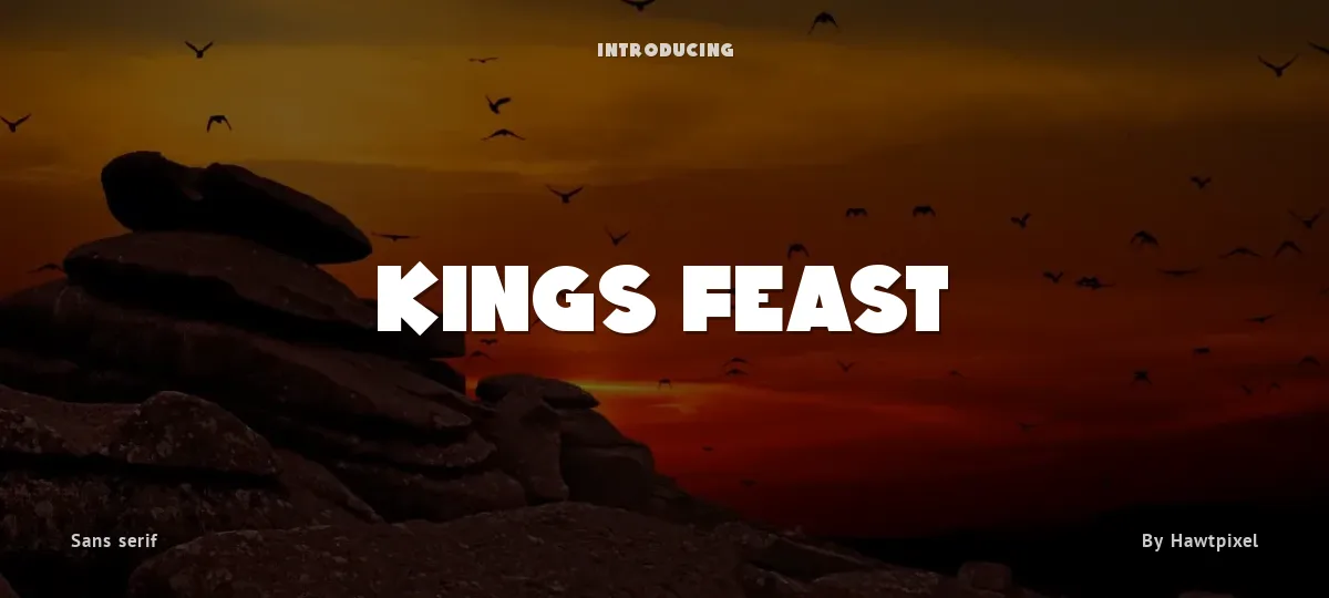 Kings Feast font preview
