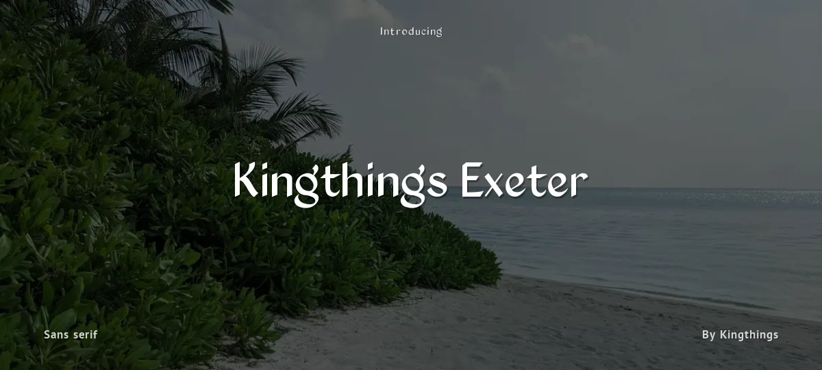 Kingthings Exeter font preview
