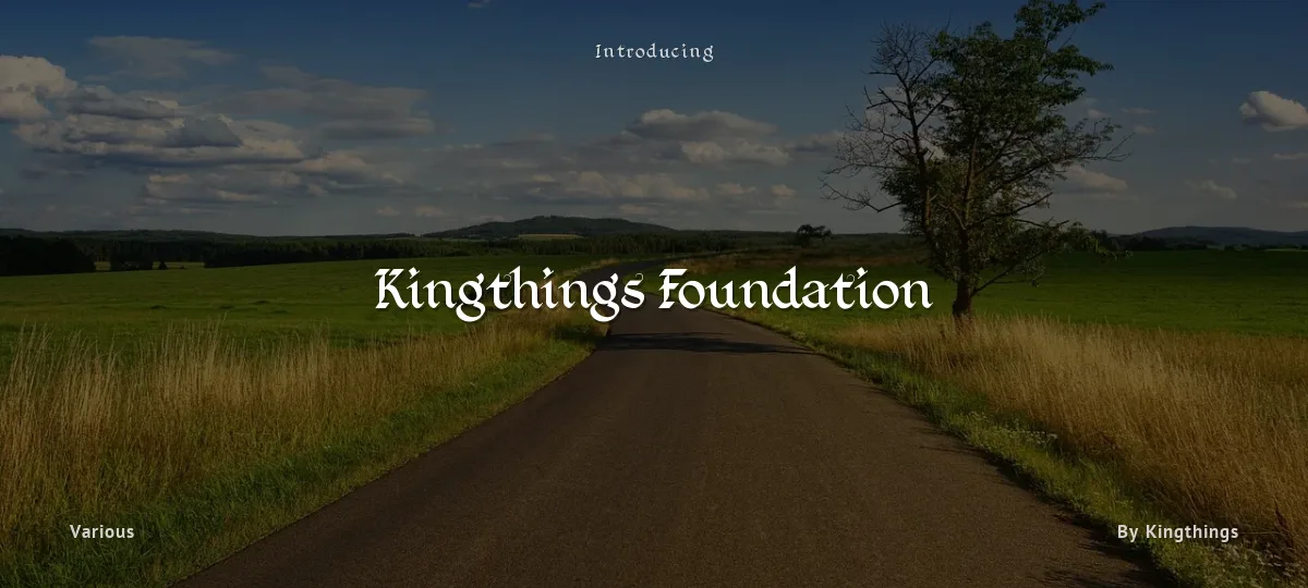 Kingthings Foundation font preview