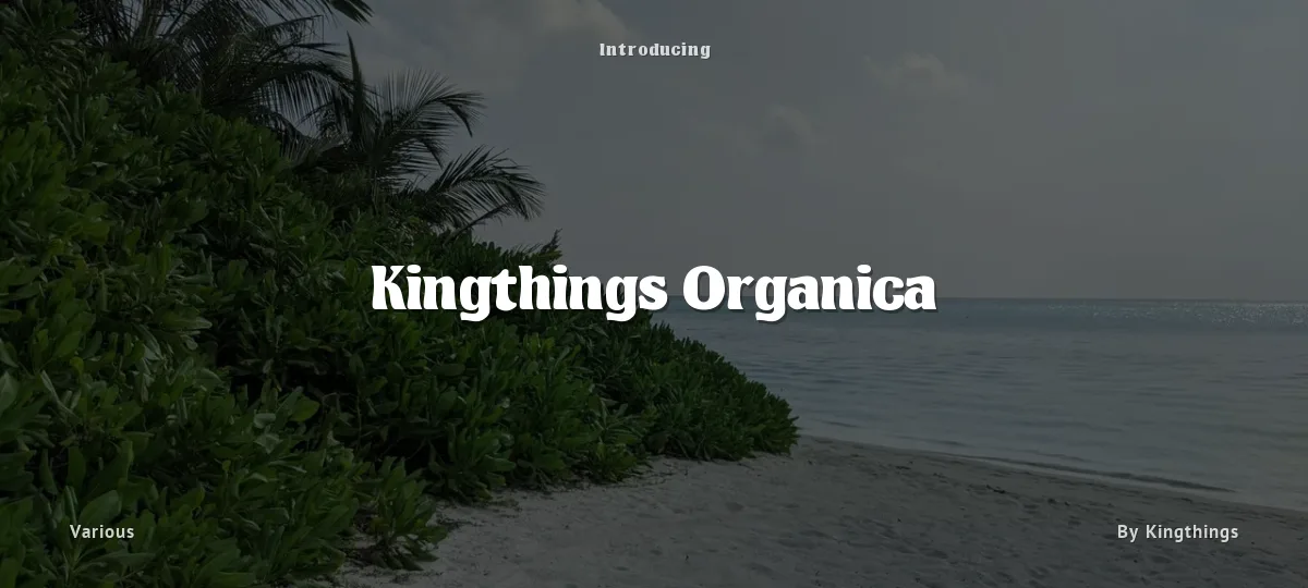 Kingthings Organica font preview