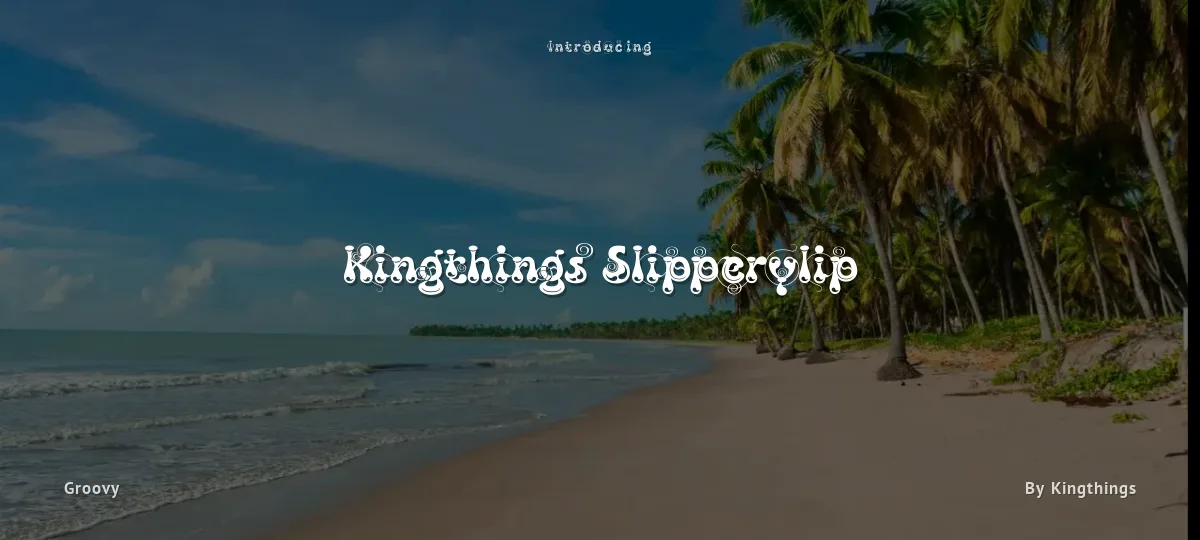 Kingthings Slipperylip font preview