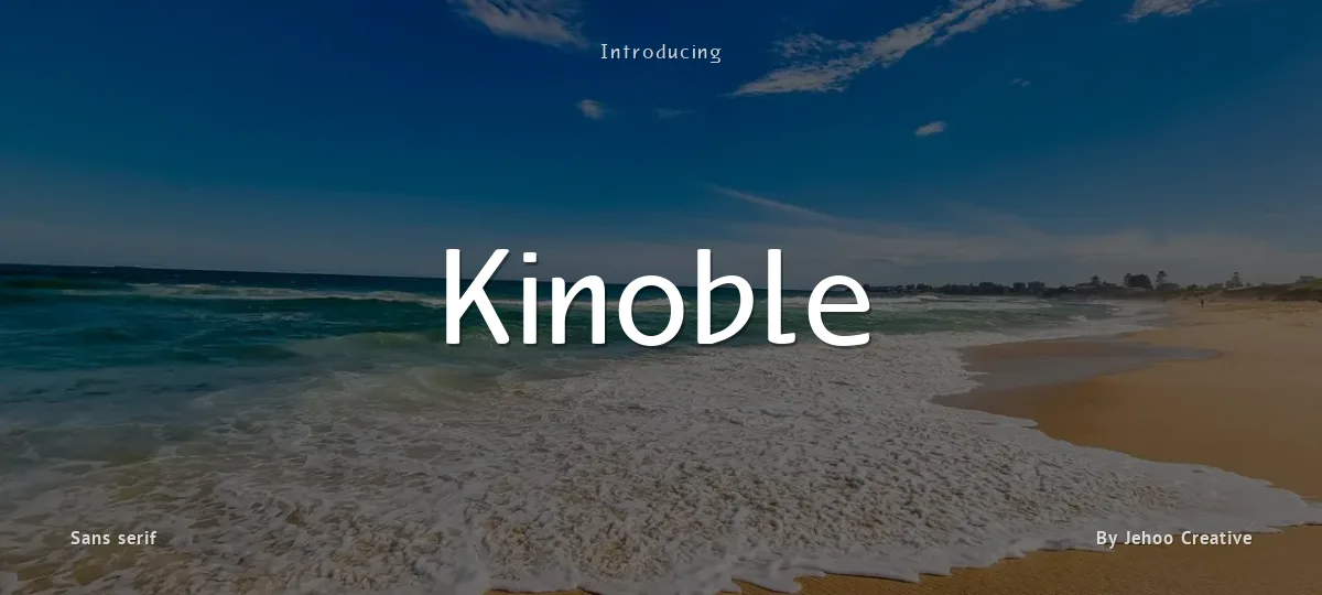 Kinoble font preview