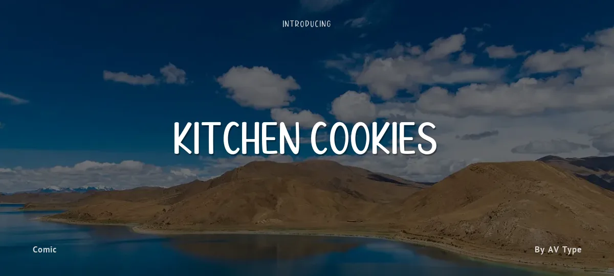 Kitchen Cookies font preview