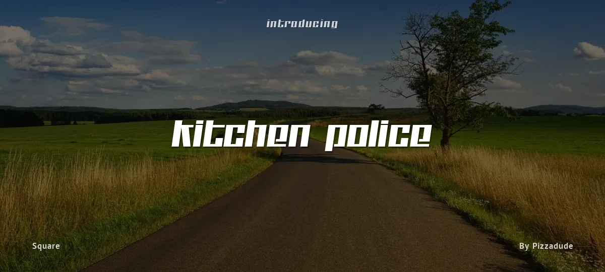 Kitchen Police font preview