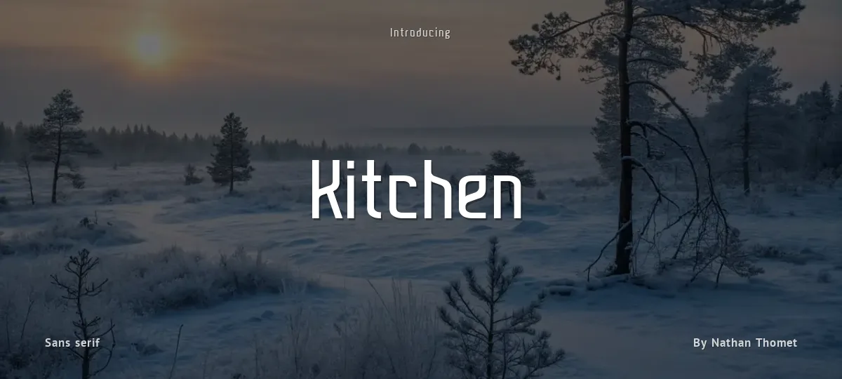 Kitchen font preview