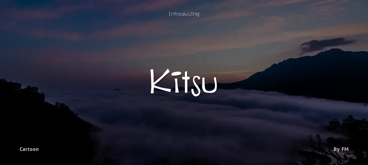 Kitsu font preview