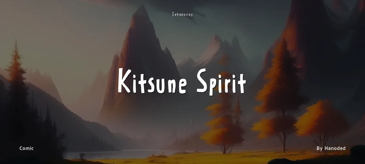 Kitsune Spirit font preview
