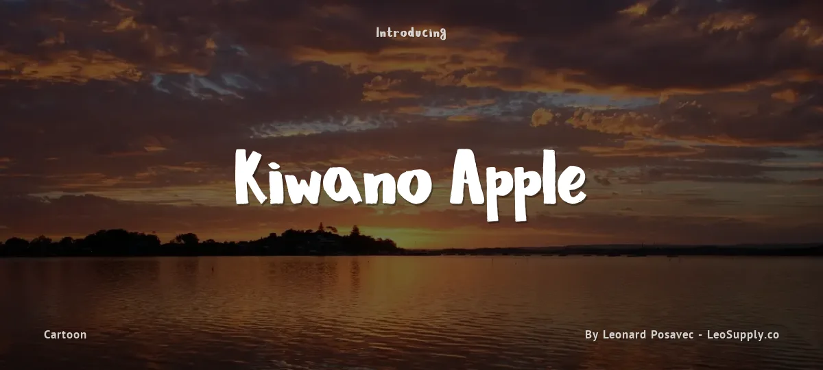 Kiwano Apple font preview