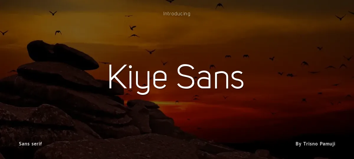 Kiye Sans font preview