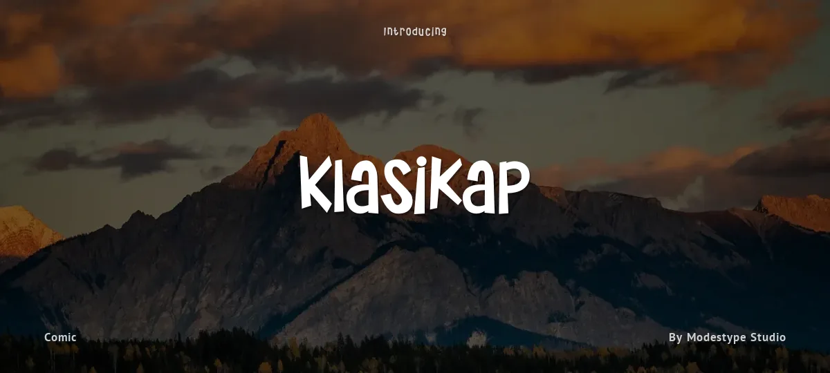 Klasikap font preview