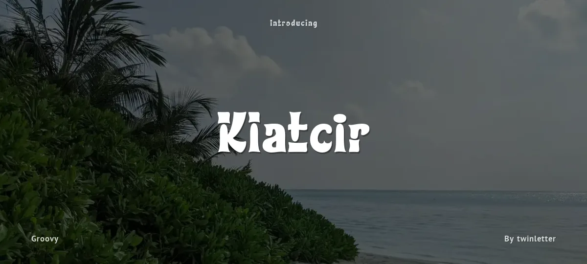 Klatcir font preview
