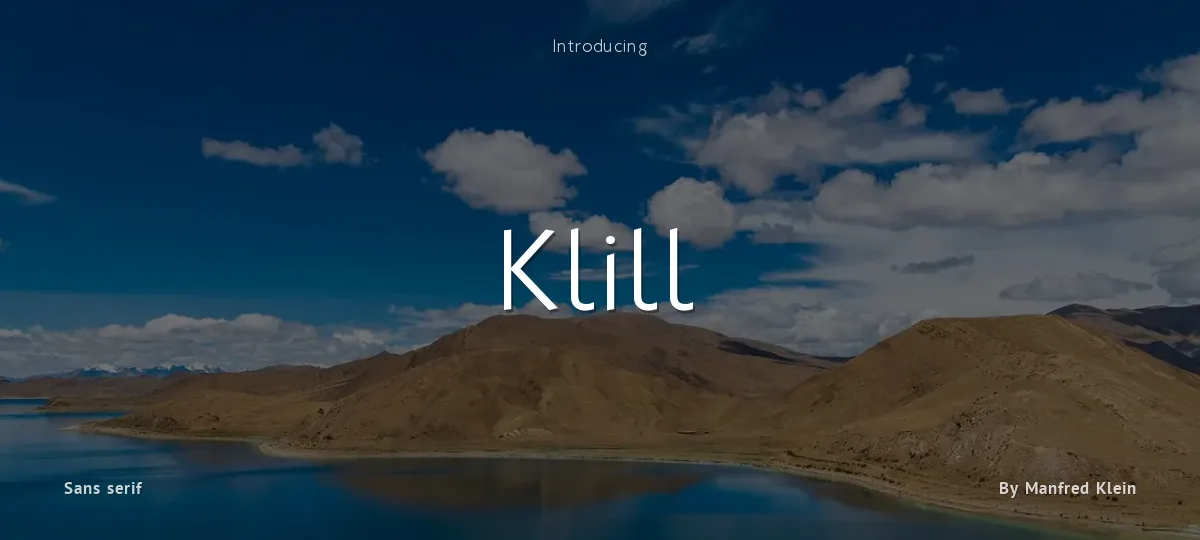 Klill font preview