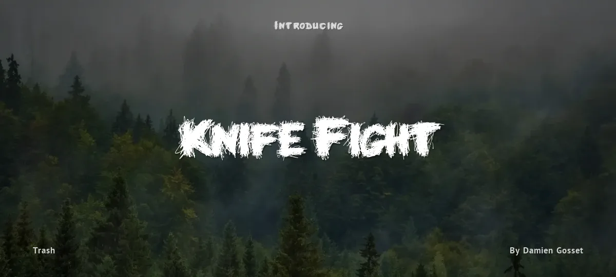 Knife Fight font preview