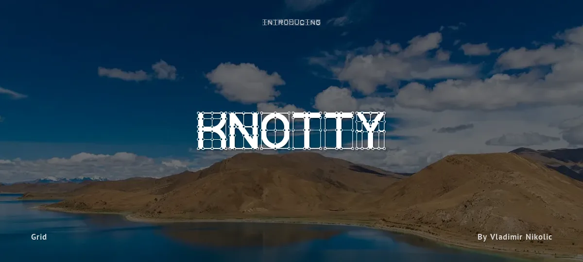 Knotty font preview