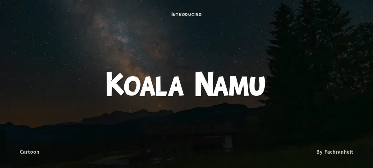 Koala Namu font preview