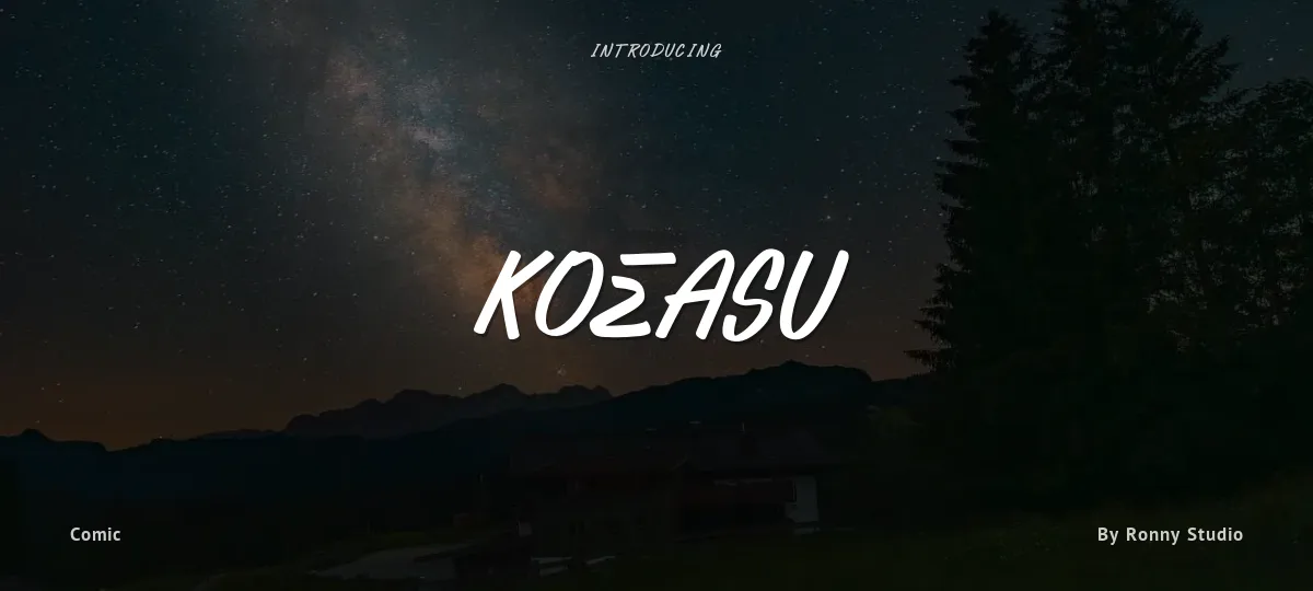Koeasu font preview