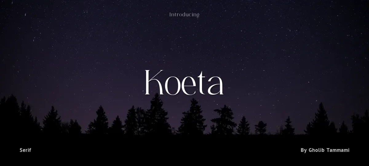 Koeta font preview
