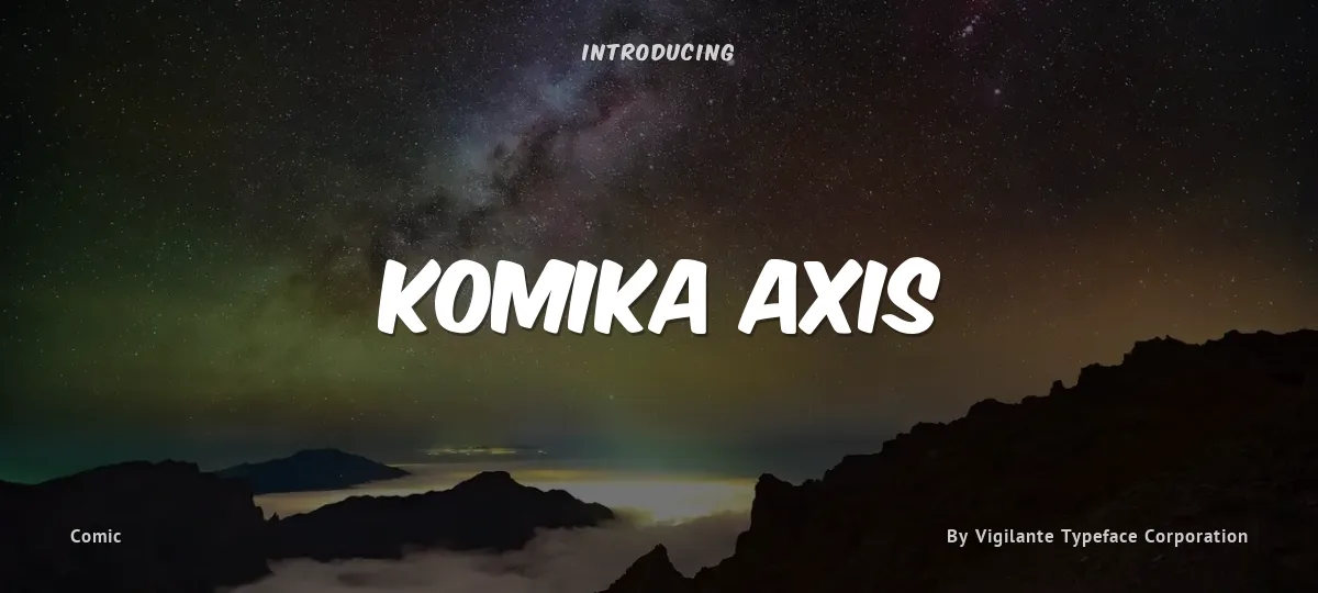 Komika Axis font preview
