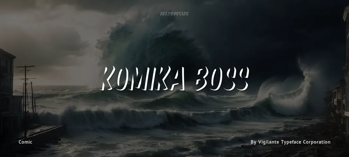 Komika Boss font preview