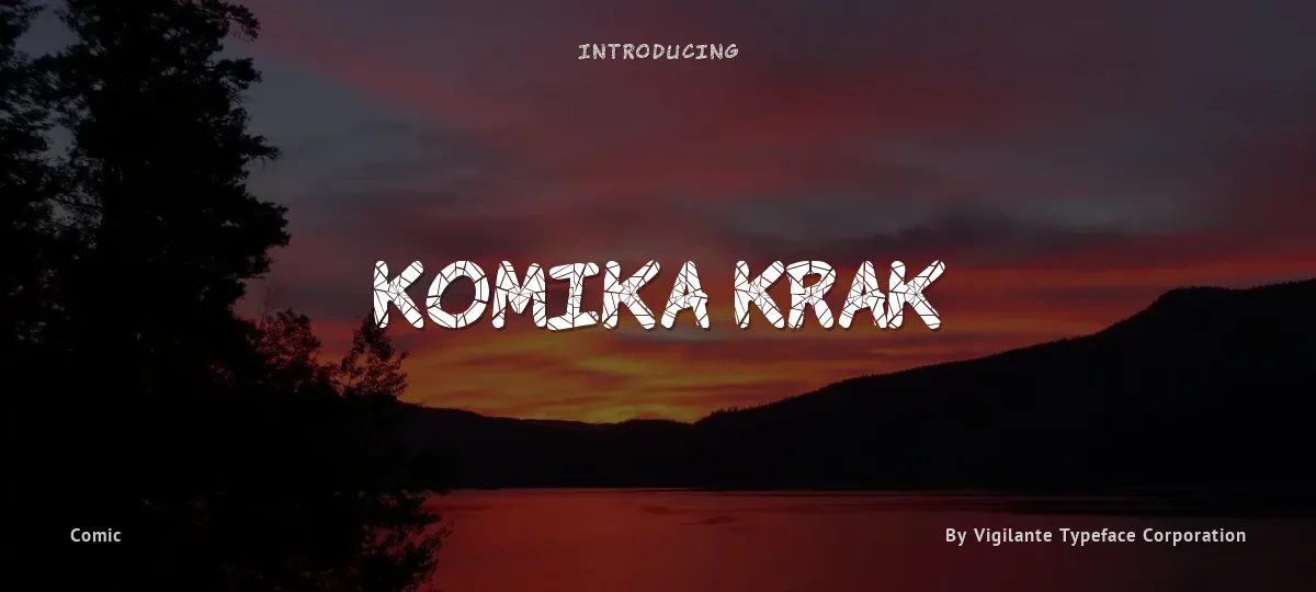 Komika Krak font preview