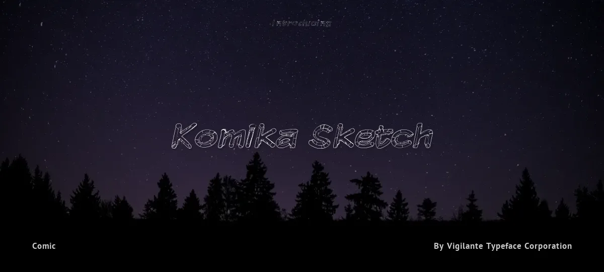Komika Sketch font preview