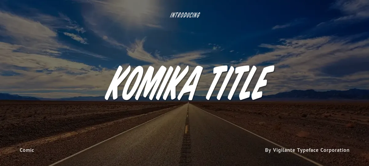 Komika Title font preview