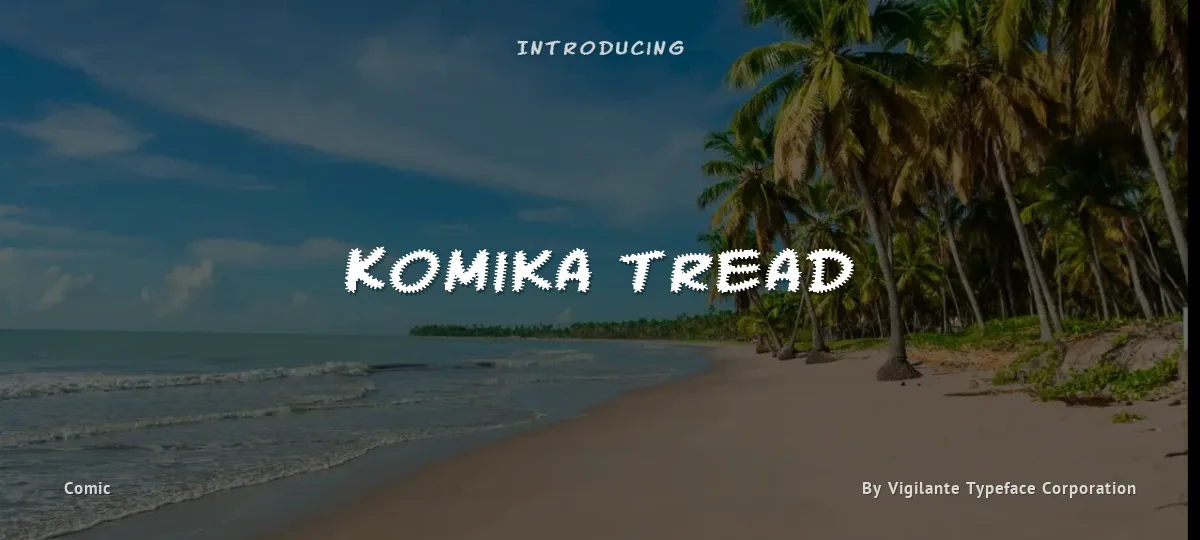 Komika Tread font preview