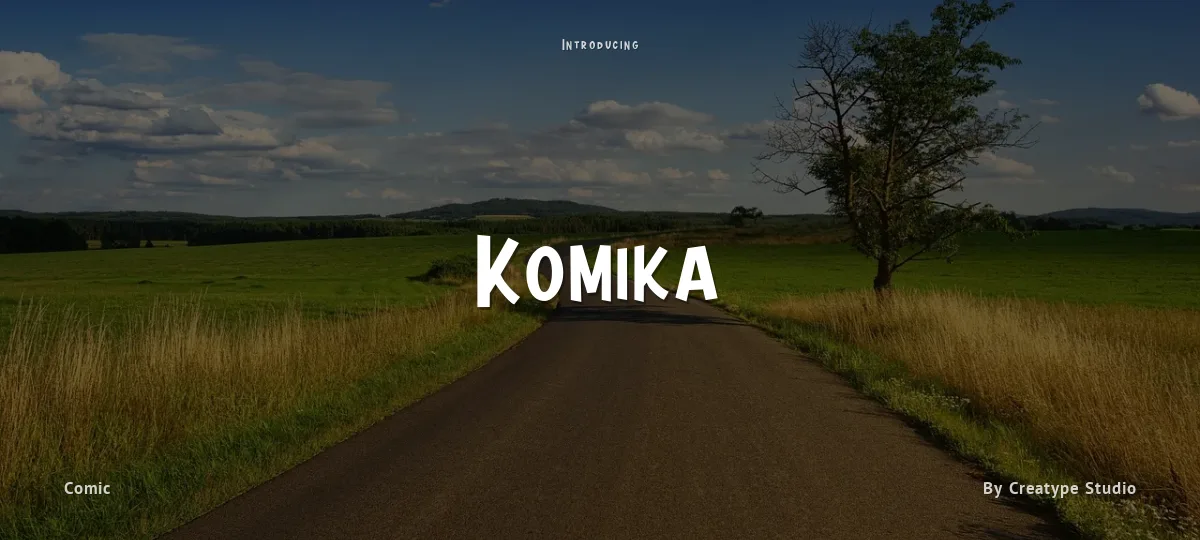 Komika font preview
