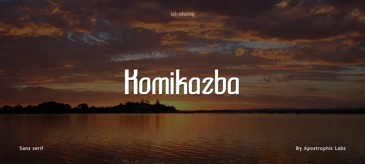 Komikazba font preview