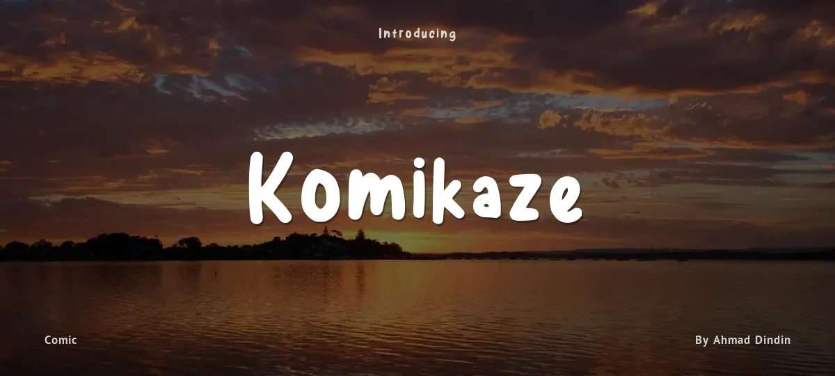 Komikaze font preview