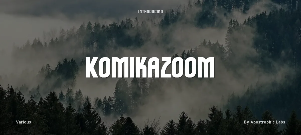 Komikazoom font preview