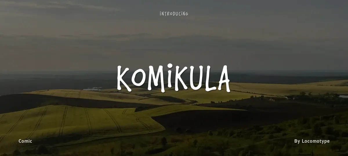 Komikula font preview