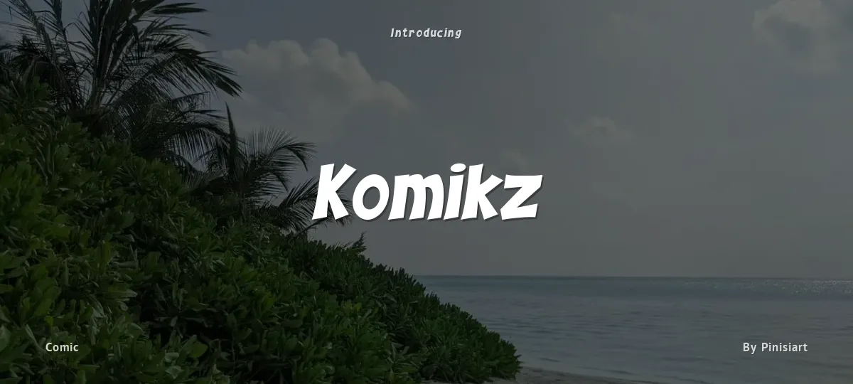Komikz font preview