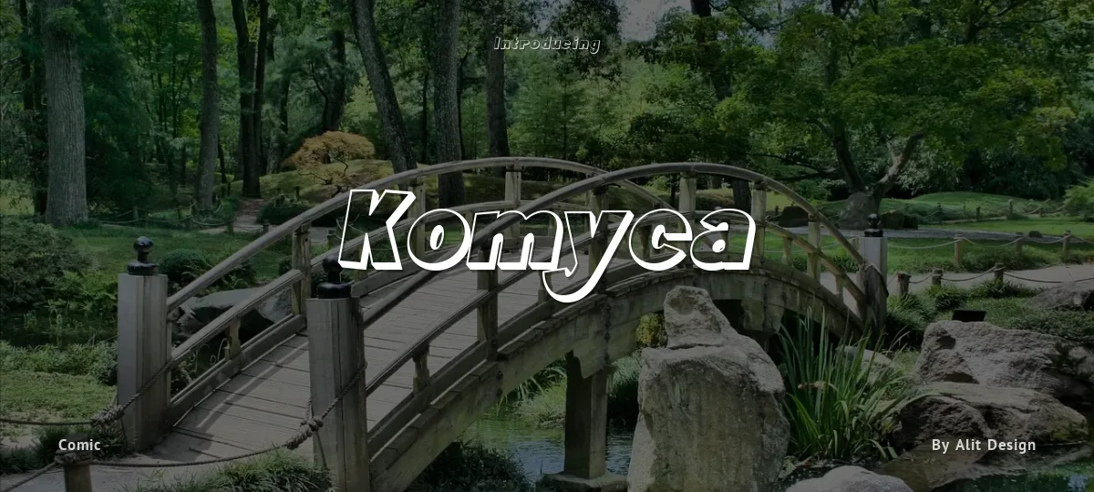 Komyca font preview