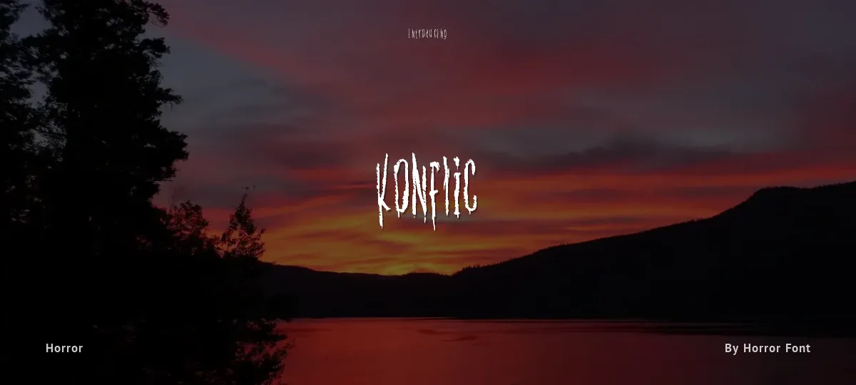 Konflic font preview
