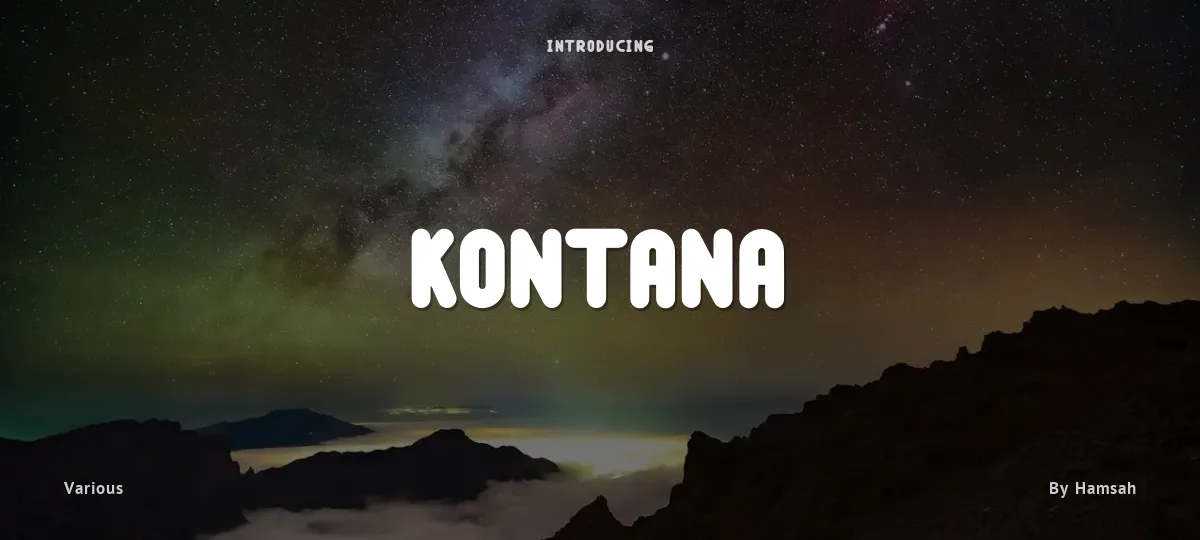 Kontana font preview