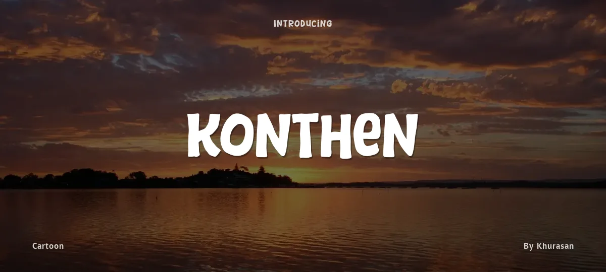 Konthen font preview