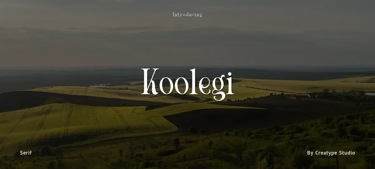 Koolegi font preview