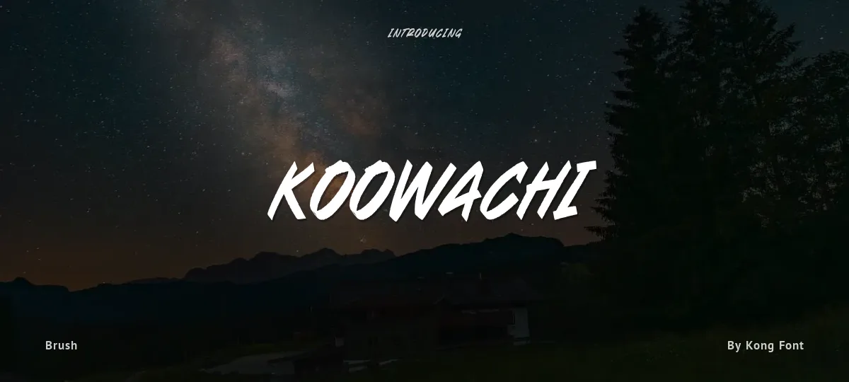 Koowachi font preview