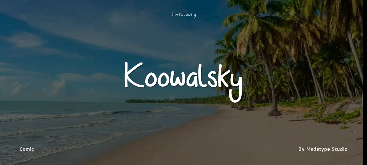 Koowalsky font preview