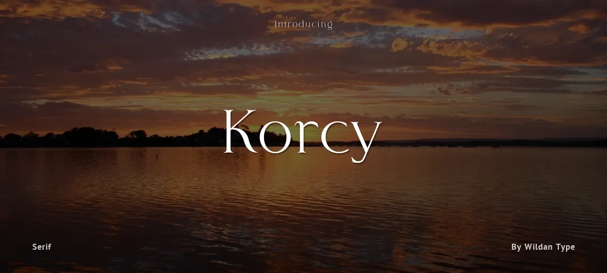 Korcy font preview