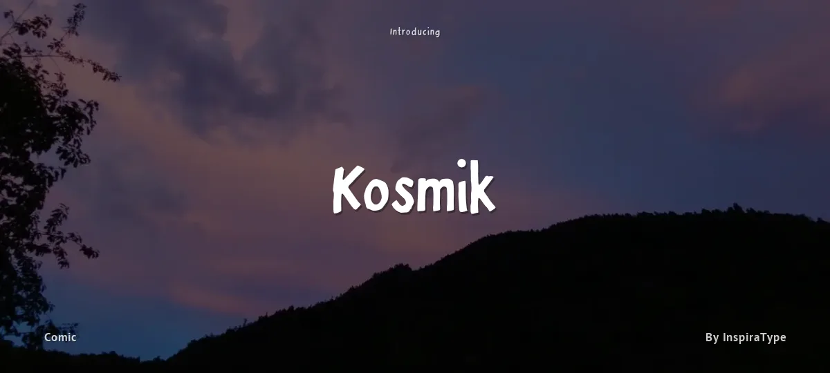 Kosmik font preview