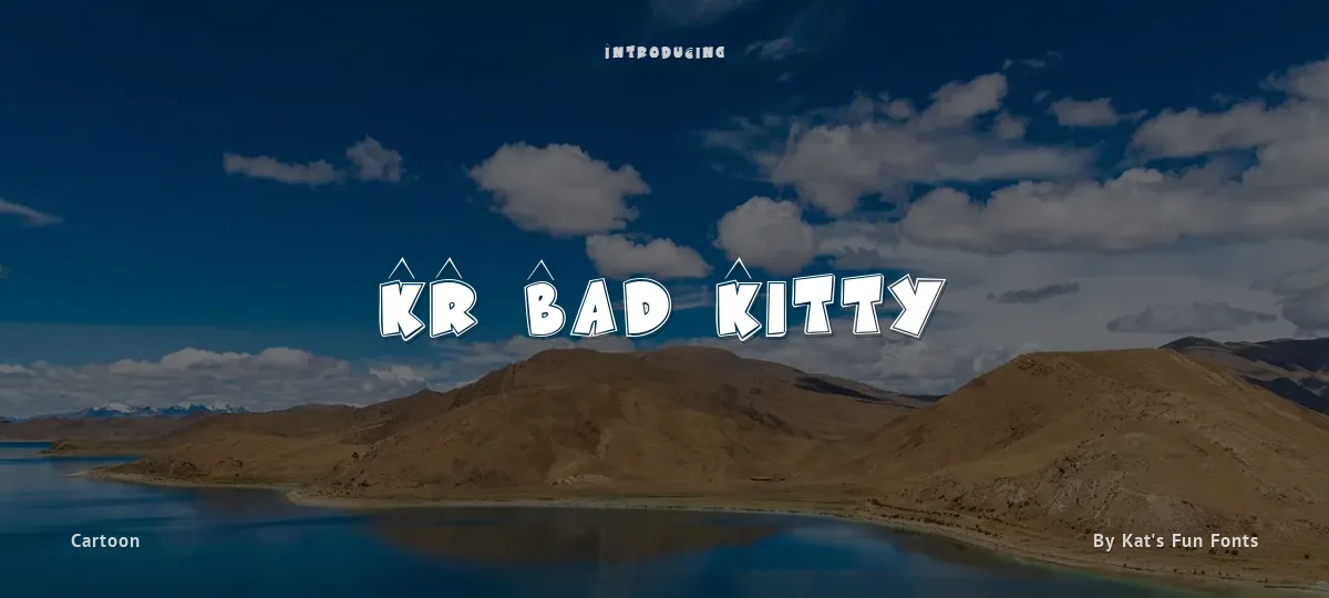 KR Bad Kitty font preview