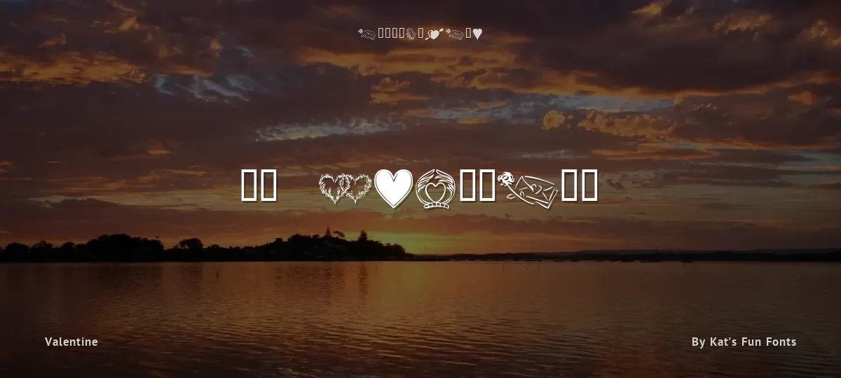 KR Heartily font preview