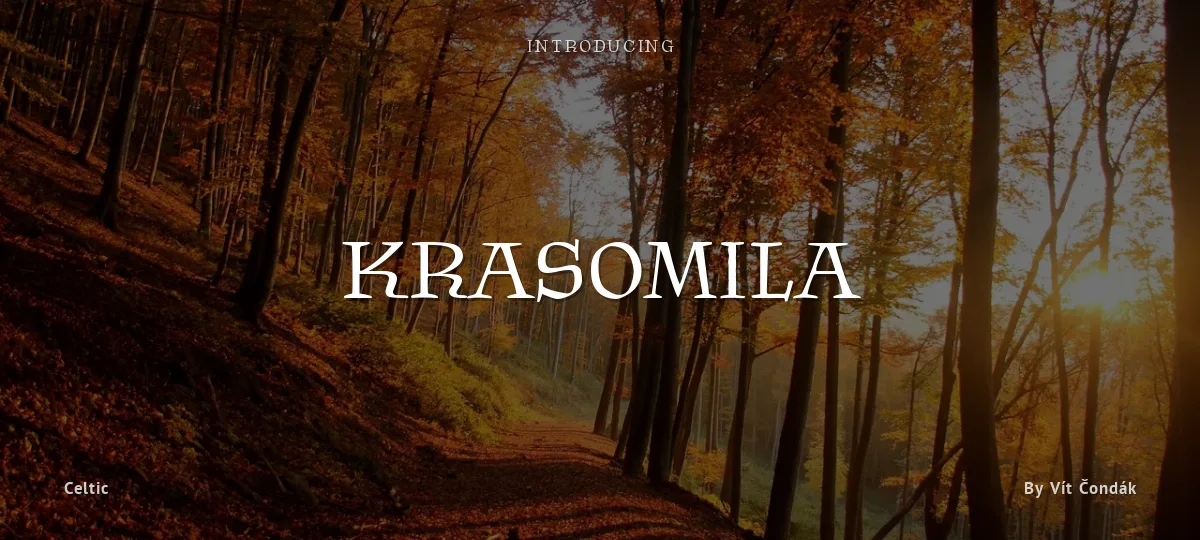 Krasomila font preview