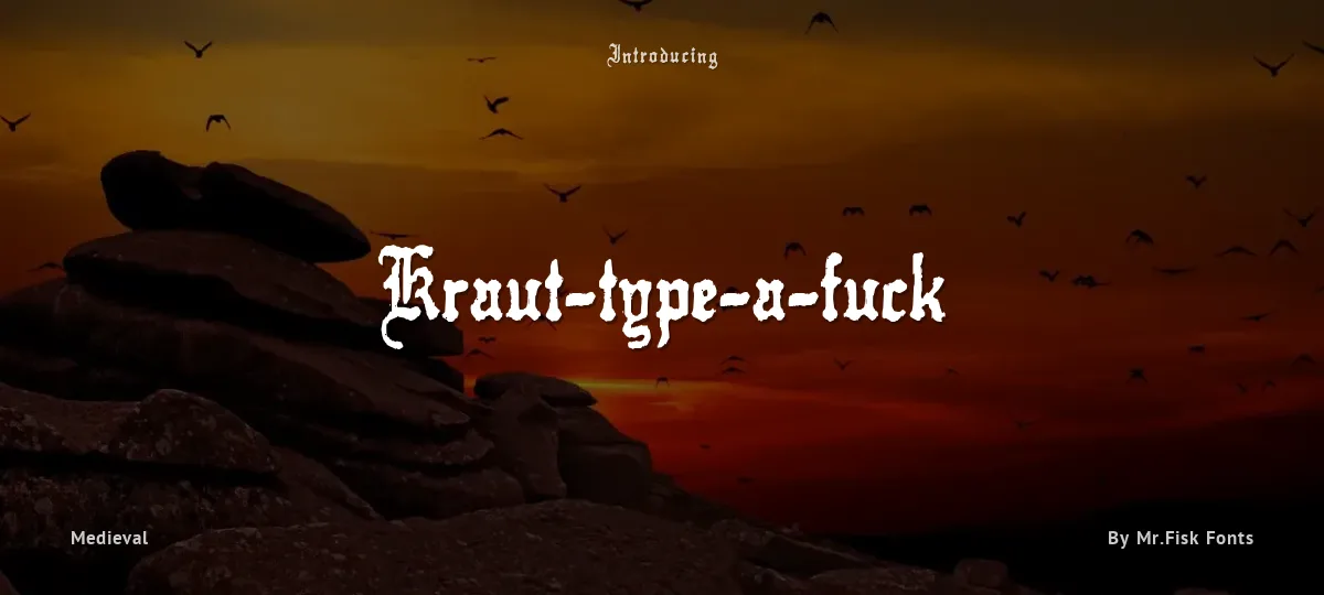 Kraut-type-a-fuck font preview